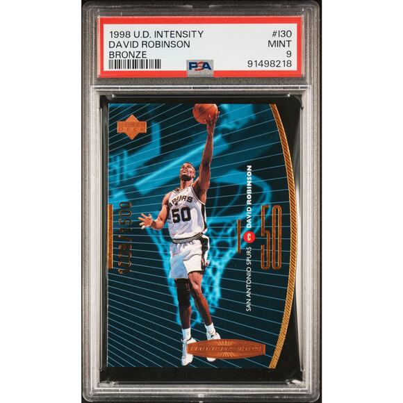 1998 Upper Deck Intensity Bronze #i30 David Robinson /1500 PSA 9 Spurs Pop 2 - Picture 1 of 5